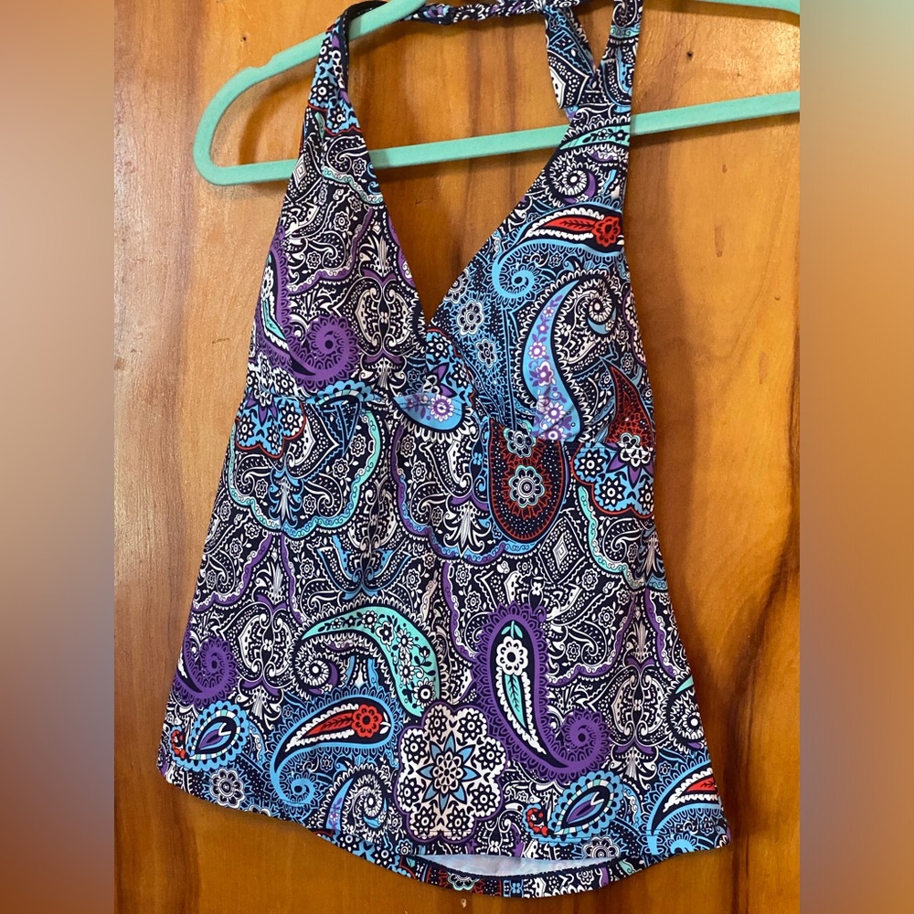 Paisley bathing suit top